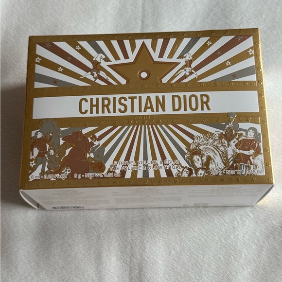 Christian Dior- Dior Beauty Gold Woven Cosmetic Case New In Box - Picture 2 of 7